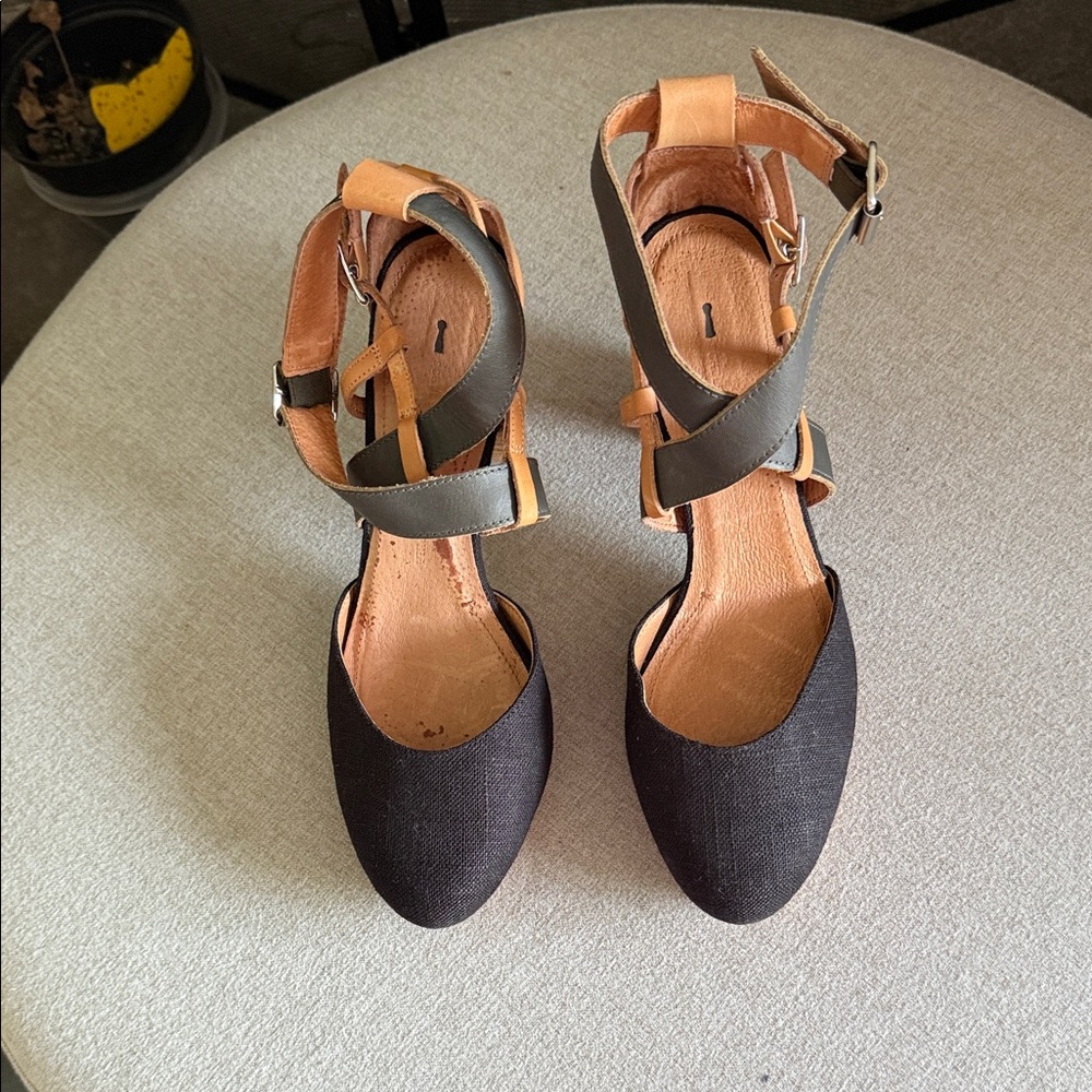 Stylish Black, Navy and Tan Women's Shoes - Picture 15 of 16